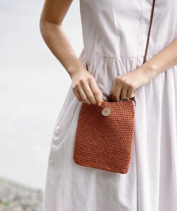Churchmouse Studio Crocheted Crossbody Bags & Clutch in Rowan Creative Linen/Ra-RaRaffia PDF