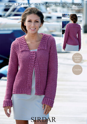 Jacket in Sirdar Country Style 4 Ply - 9506 - Downloadable PDF
