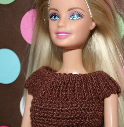 Barbie scoop neck top