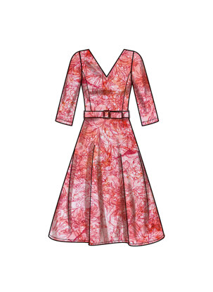 New Look Misses' Dress With Sleeve Variations N6748 - Paper Pattern, A (8-10-12-14-16-18)