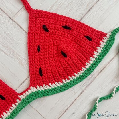 Crochet Watermelon Bikini