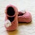 My Oh My Mary Janes - booties flower quick easy girl infant shoe