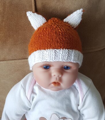 Sunny - baby beanie with bear or cat ears