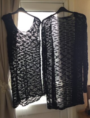 Ladies cardigan and vest