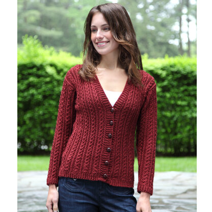 396 Masonic Street Cardigan - Knitting Pattern for Women in Valley Yarns Colrain