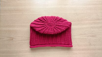 Burgundy beanie