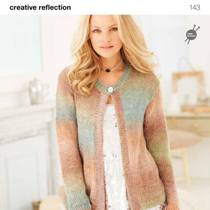 Ladies’ Cardigans in Rico Creative Reflection Print - 143