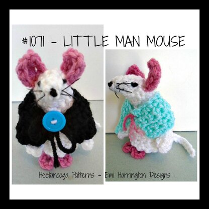 1071 - LITTLE MAN Crochet mouse