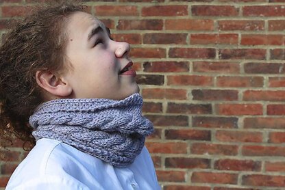 Corn Rows Cabled Cowl