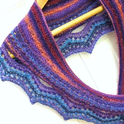 Sunset Frost Shawl/Shawlette