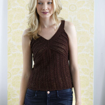 Shimmer Lace Top in Lion Brand Vanna's Glamour - 90019