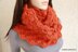 Chunky Infinity Orange Scarf