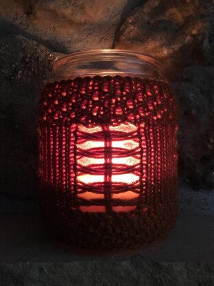 Pumpkin Spice Candle Jar Cozy