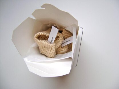 Fortune Cookie Baby Booties