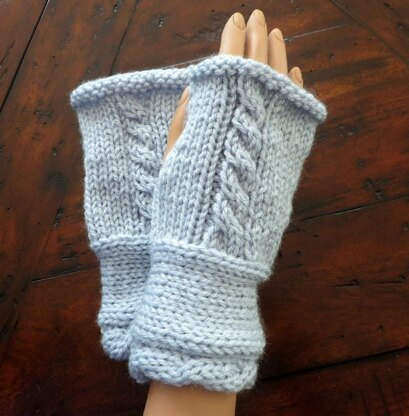 Fingerless Mittens to Match Traveler Cape