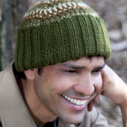 His Tri-Color Hat in Caron Simply Soft - Downloadable PDF