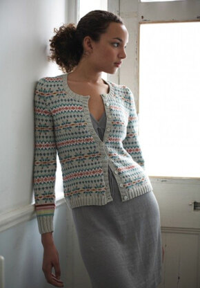 "Patricia Cardigan" - Cardigan Knitting Pattern For Women in Debbie Bliss Baby Cashmerino - CMC02