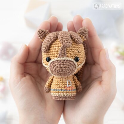 Mini Amigurumi Crochet Pattern Toys Set Unicorn Knight Dragon Horse Crochet Animal Pattern Mini Kingdom by AradiyaToys (Olka Novytska) Tutorial PDF File DIY