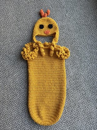 Crochet Baby Easter Chick Suit