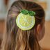 Crochet Lemon Hair Clip Pdf + Video Tutorials