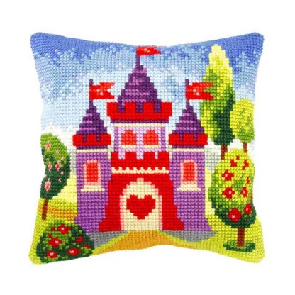 Orchidea Princesses Castle Cushion Front Chunky Cross Stitch Kit