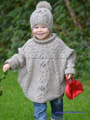 Temptation child poncho and hat