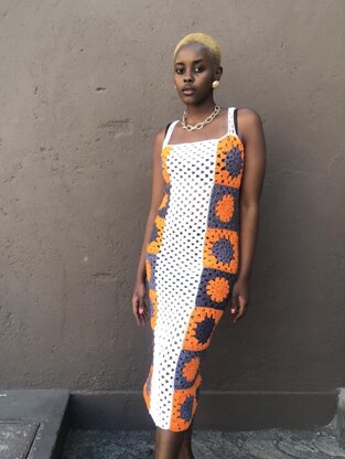 Honeycomb Granny Square Dress