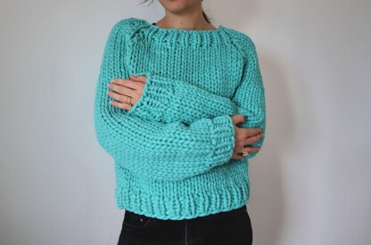The Big Bottom-Up Sweater