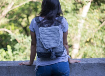 Light Grey Dipped Backpack