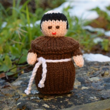 Medieval Monk Doll Knitting Pattern - Toy Knitting Pattern