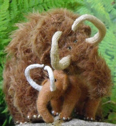 Wilma and Willy Woolly Mammoths Toy Knitting Pattern