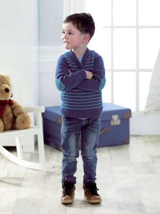 Bo Peep Charming Chap Slipover & Sweater in West Yorkshire Spinners - DBP0117 - Downloadable PDF