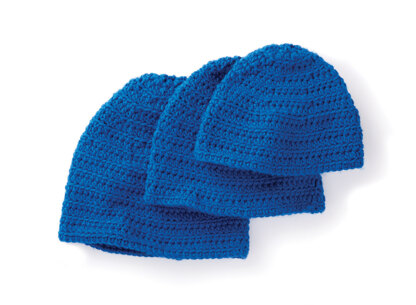 Ridges Family Crochet Hat in Caron One Pound - Downloadable PDF