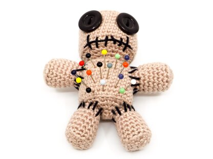 Mini Voodoo Doll Pincushion Crochet Pattern