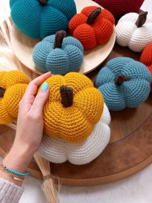 Modern Crochet Pumpkins