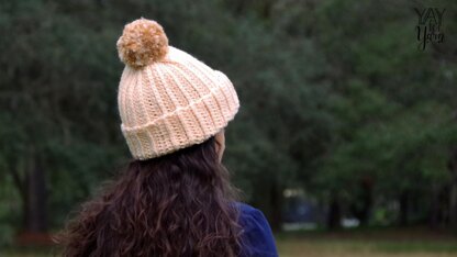 Knit-Look Crochet Hat