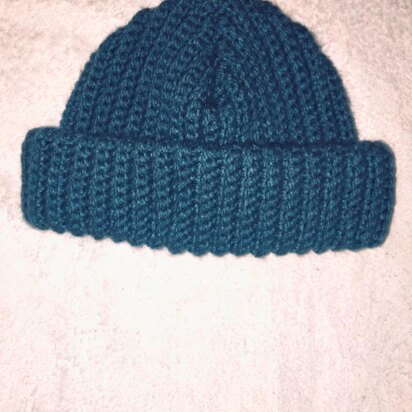 Simple sc back loop beanie