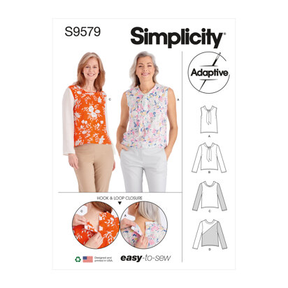 Simplicity Misses' Adaptive Tops S9579 - Sewing Pattern