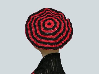 Crochet Beret & Matching Scarf