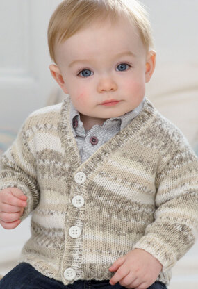 Cardigan and Waistcoat in Sirdar Snuggly Baby Crofter DK - 1927