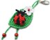 Ladybug Key chain. Ladybird Keyring. Crochet Bag Charm.  Ladybug Pendant