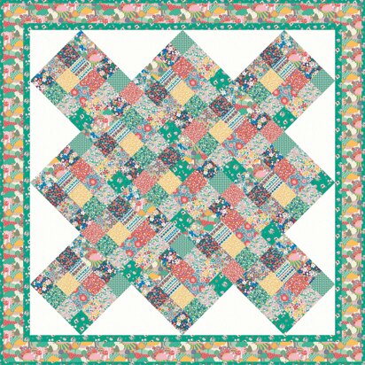 Liberty Bohemian Brights Quilt from the Carnaby Collection -  Downloadable PDF