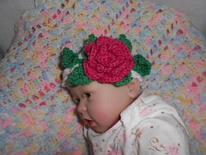 Fairy Rose Baby Headband