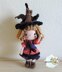 Doll crochet pattern tutorial "Little witch"