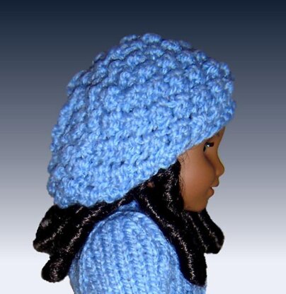 Doll Sweater and Slouchy Hat. Fits American Girl, 18 inch. Gotz, PDF, AG, 043