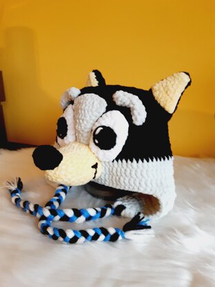 Crochet Bluey Dog Kids Hat Pattern