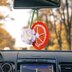 Orange Daisy Car Hanging