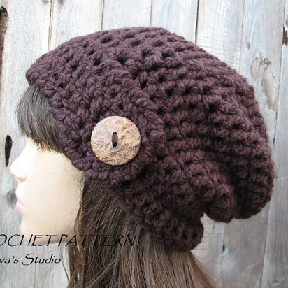 Crochet Slouchy Easy Hat