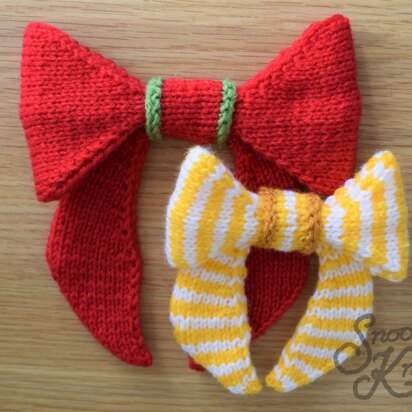 Christmas Bows Pattern Snoo's Knits