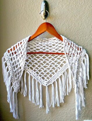 Boho Mesh Fringe Scarf